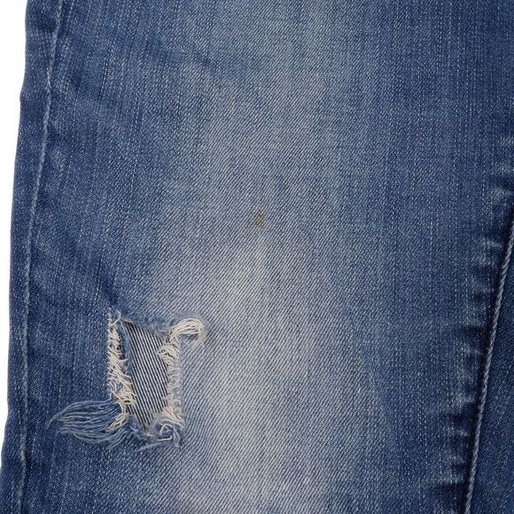 Blanknyc Jeans Womens 27 Skinny Blue Rip Repair Distressed Denim Measure 27 x 29 - Picture 6 of 12